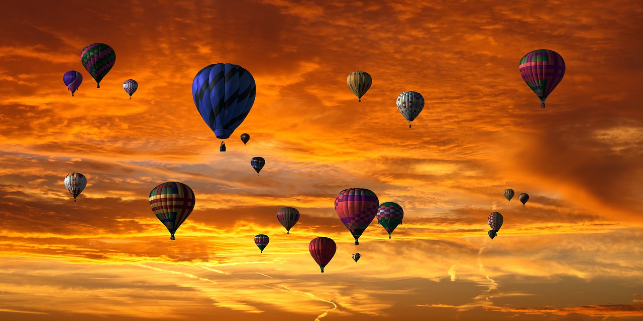 Hot air balloons